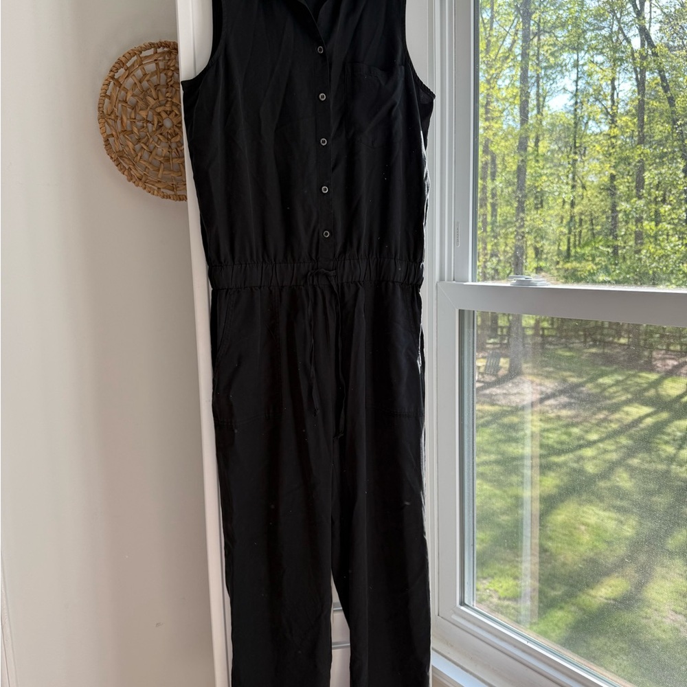 Sleeveless Black Saks Fifth Ave Jumpsuit